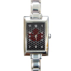 Canada Flag Hexagon Rectangle Italian Charm Watch by HermanTelo