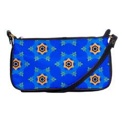 Pattern Backgrounds Blue Star Shoulder Clutch Bag by HermanTelo