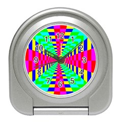 Maze Rainbow Vortex Travel Alarm Clock by HermanTelo