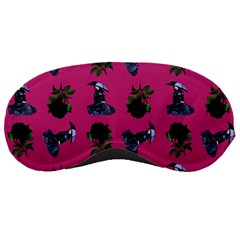 Gothic Girl Rose Pink Pattern Sleeping Mask by snowwhitegirl