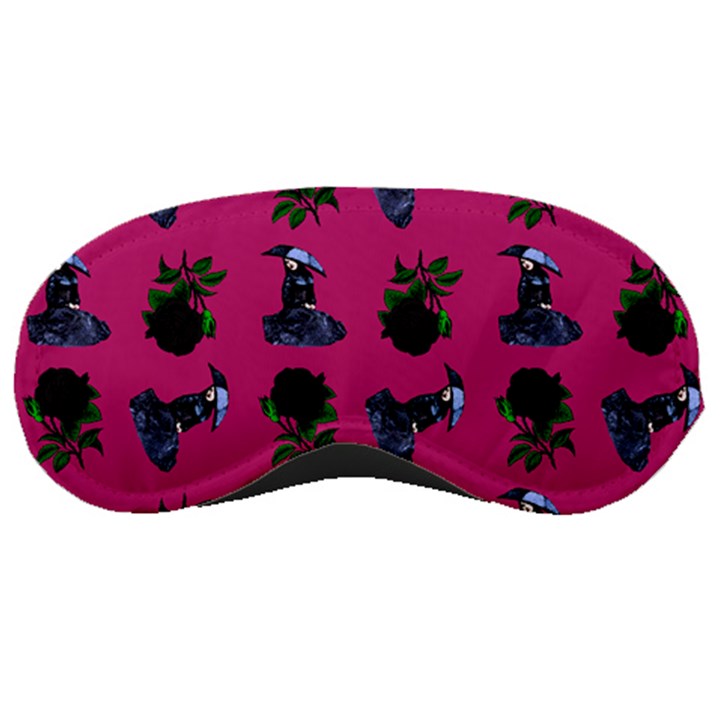 Gothic Girl Rose Pink Pattern Sleeping Mask