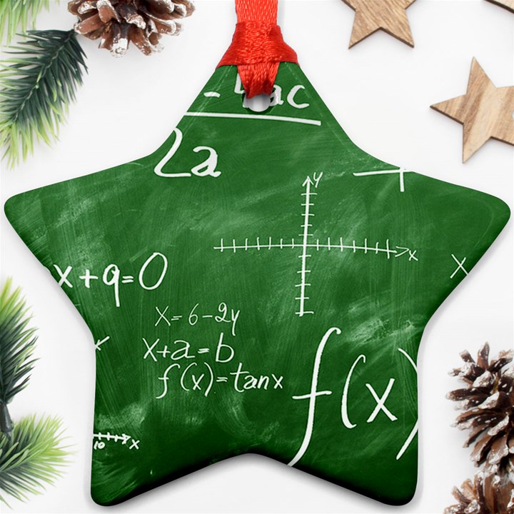 Mathematics Green Ornament (Star)