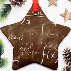 Mathematics Brown Ornament (star) by snowwhitegirl