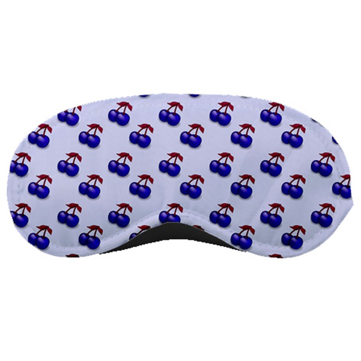 Retro Blue Cherries Sleeping Mask