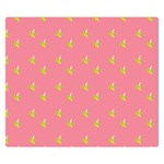 Peeled Banana On Pink Double Sided Flano Blanket (Small)  50 x40  Blanket Back