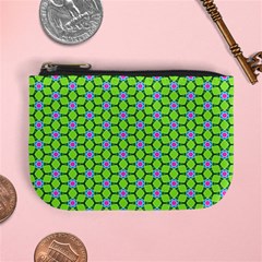 Pattern Green Mini Coin Purse by Mariart