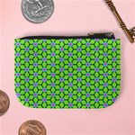 Pattern Green Mini Coin Purse Back