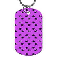 Purple Eyes Dog Tag (one Side) by snowwhitegirl