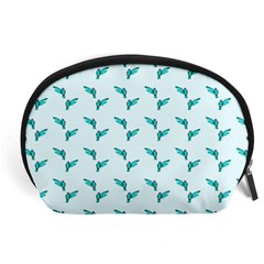 Blue Parrot Pattern Accessory Pouch (large) by snowwhitegirl