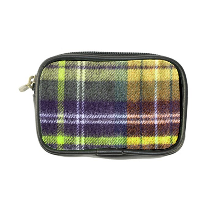 Yellow Plaid Flannel Coin Purse