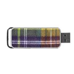 Yellow Plaid Flannel Portable Usb Flash (one Side) by snowwhitegirl