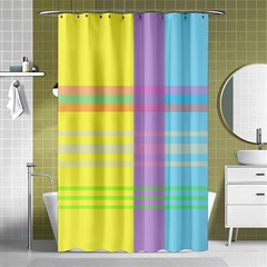 Easter Background Easter Plaid Shower Curtain 48  X 72  (small)  by Simbadda