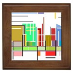 Business Finance Statistics Graphic Framed Tiles Front