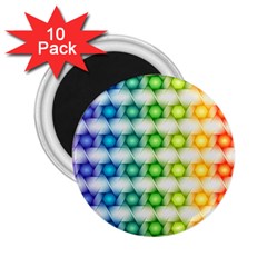 Background Colorful Geometric 2 25  Magnets (10 Pack)  by Simbadda