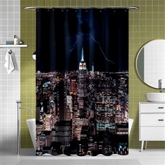 Architecture Buildings City Shower Curtain 48  X 72  (small)  by Simbadda