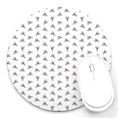 Cycling Motif Design Pattern Round Mousepads by dflcprintsclothing