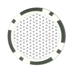 Cycling Motif Design Pattern Poker Chip Card Guard (10 Pack) by dflcprintsclothing