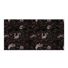 Cats Pattern Satin Wrap by bloomingvinedesign