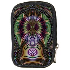 Digital Art Fractal Artwork Compact Camera Leather Case by Pakrebo