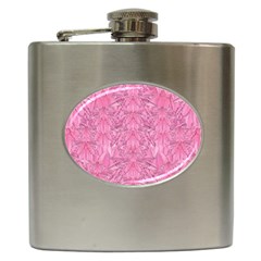 Flowers Decorative Ornate Color Hip Flask (6 Oz) by pepitasart