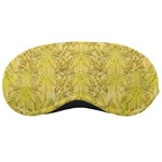 Flowers Decorative Ornate Color Yellow Sleeping Mask Front