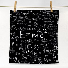 Science Albert Einstein Formula Mathematics Physics Special Relativity Face Towel by Sudhe