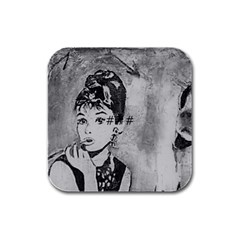 Audrey Hepburn Hashtag Drink Coasters 4 Pack (square) by jmujunen