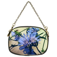 Blue Wildflowers Chain Purse (one Side) by bloomingvinedesign