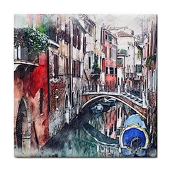 Venice Water Laguna Italy Tile Coasters by Wegoenart