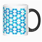 Fabric Geometric Aqua Crescents Morph Mugs Right