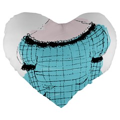 Elissa Large 19  Premium Heart Shape Cushions by snowwhitegirl