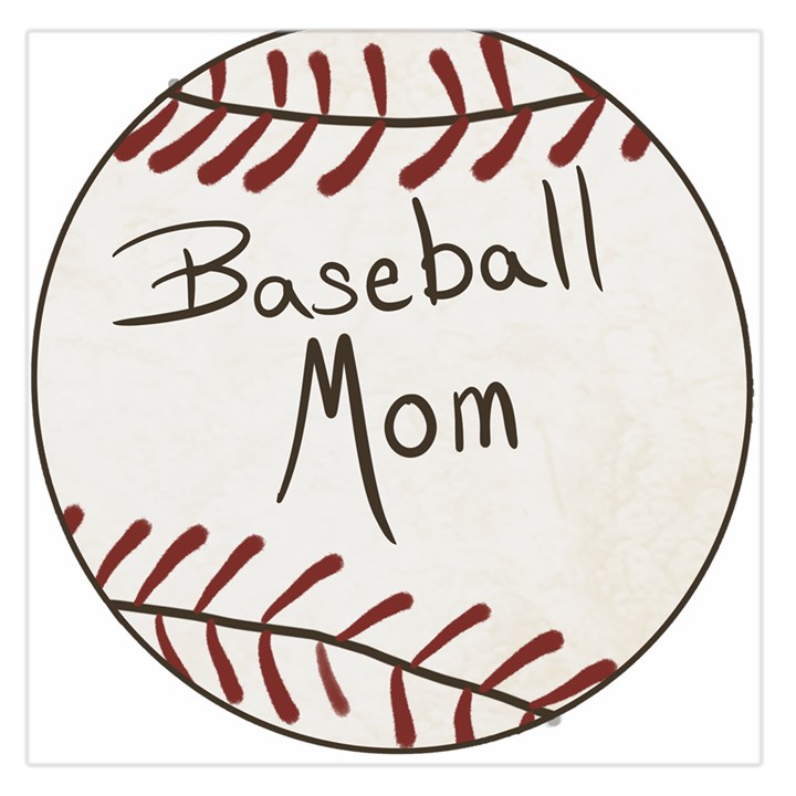 Baseball Mom Ball Large Satin Scarf (Square)