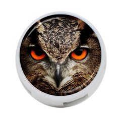 Owl Bird Eyes Eagle Owl Birds 4-port Usb Hub (one Side) by Wegoenart