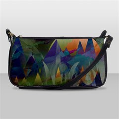 Mountains Abstract Mountain Range Shoulder Clutch Bag by Wegoenart