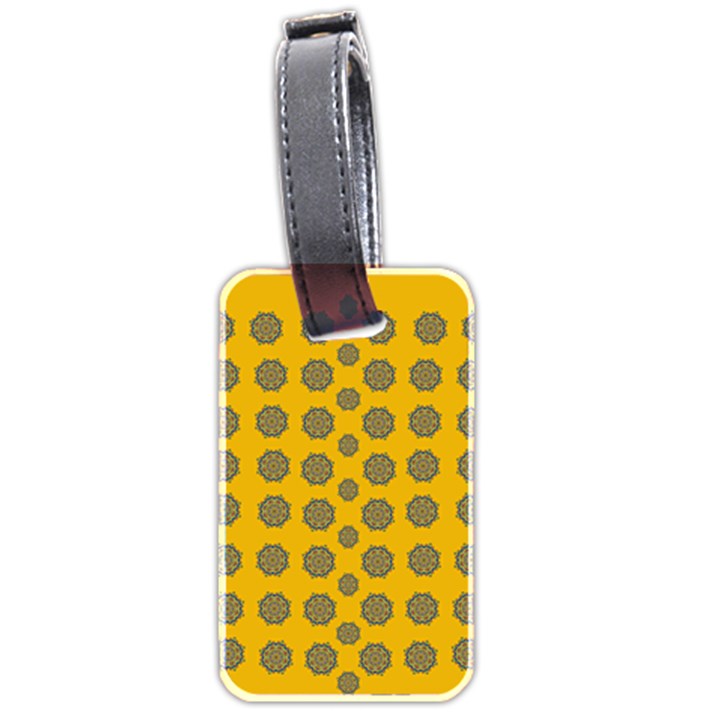 Sensational Stars On Incredible Yellow Luggage Tag (two sides)