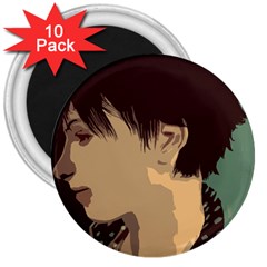 Punk Face 3  Magnets (10 Pack)  by snowwhitegirl