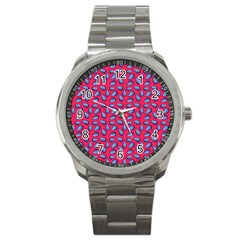 Tropical Pink Avocadoes Sport Metal Watch by snowwhitegirl