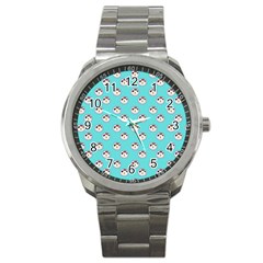 English Breakfast Aqua Sport Metal Watch by snowwhitegirl