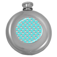 English Breakfast Aqua Round Hip Flask (5 Oz) by snowwhitegirl