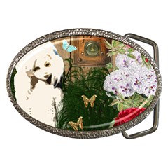 Vintage Llorona Collage Belt Buckles by snowwhitegirl