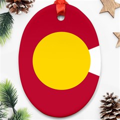 Colorado State Flag Symbol Oval Ornament (two Sides) by FlagGallery