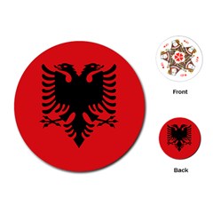 Albania Flag Playing Cards Single Design (round) by FlagGallery