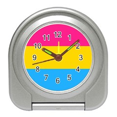 Pansexual Pride Flag Travel Alarm Clock by lgbtnation