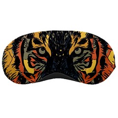 Tiger Predator Abstract Feline Sleeping Mask by Pakrebo