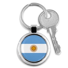 Argentina Flag Key Chain (round) by FlagGallery