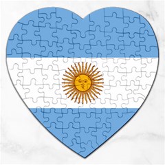 Argentina Flag Jigsaw Puzzle (heart) by FlagGallery