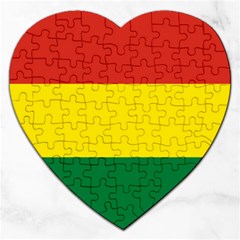 Bolivia Flag Jigsaw Puzzle (heart) by FlagGallery