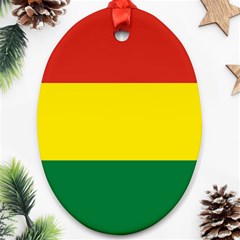 Bolivia Flag Oval Ornament (two Sides) by FlagGallery