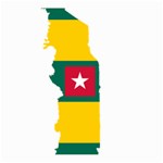 Togo Flag Map Geography Outline Large Garden Flag (Two Sides) Back