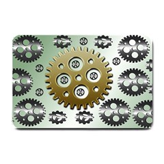 Gear Background Sprocket Small Doormat  by HermanTelo